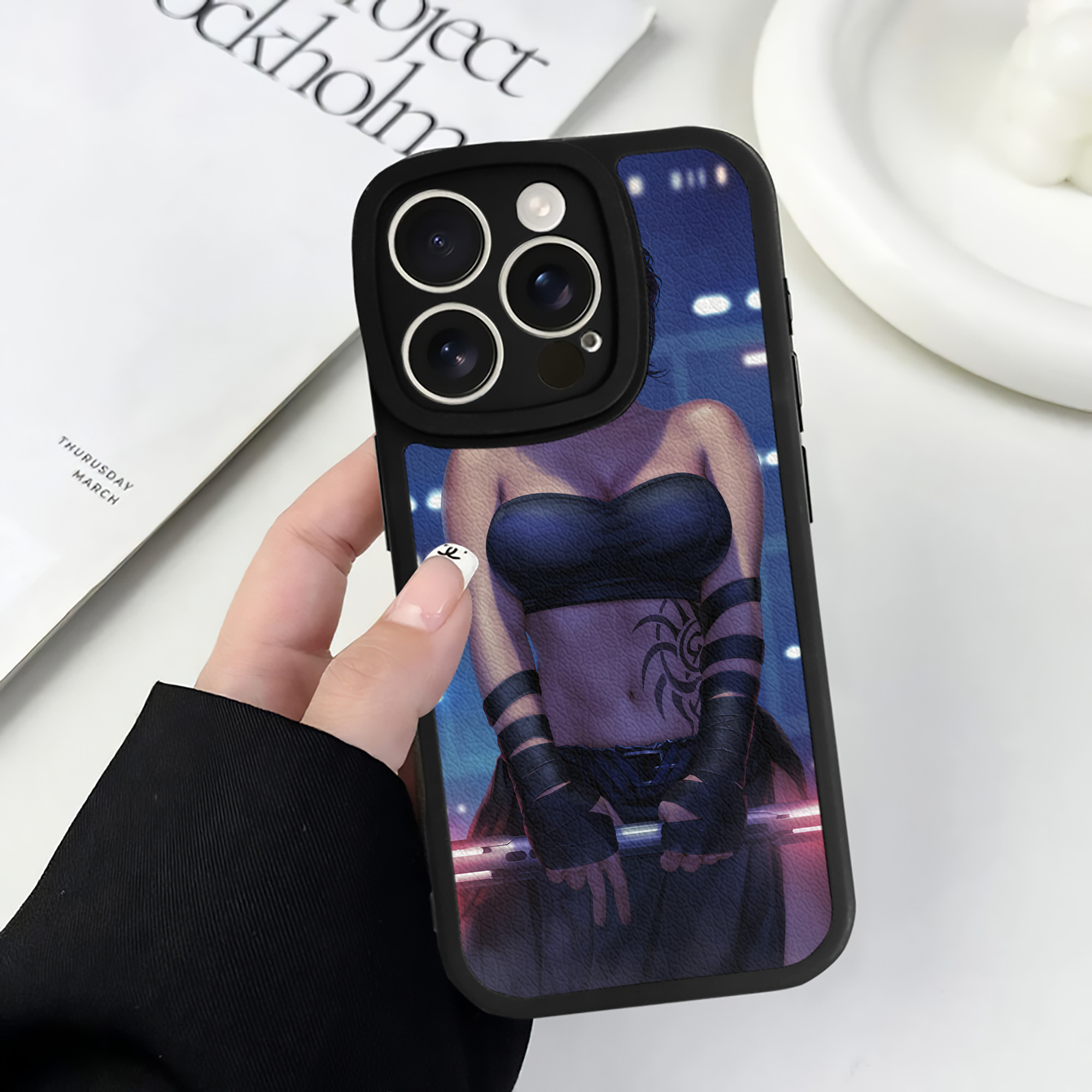 （画像用） スター・ウォーズ Star Wars 【iPhone 16シリーズ対応】シリコンスマホケース（レザー調） 材質：シリコン